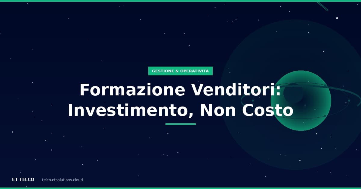 Formazione venditori nel negozio di telefonia: perché è un investimento con il ROI più alto