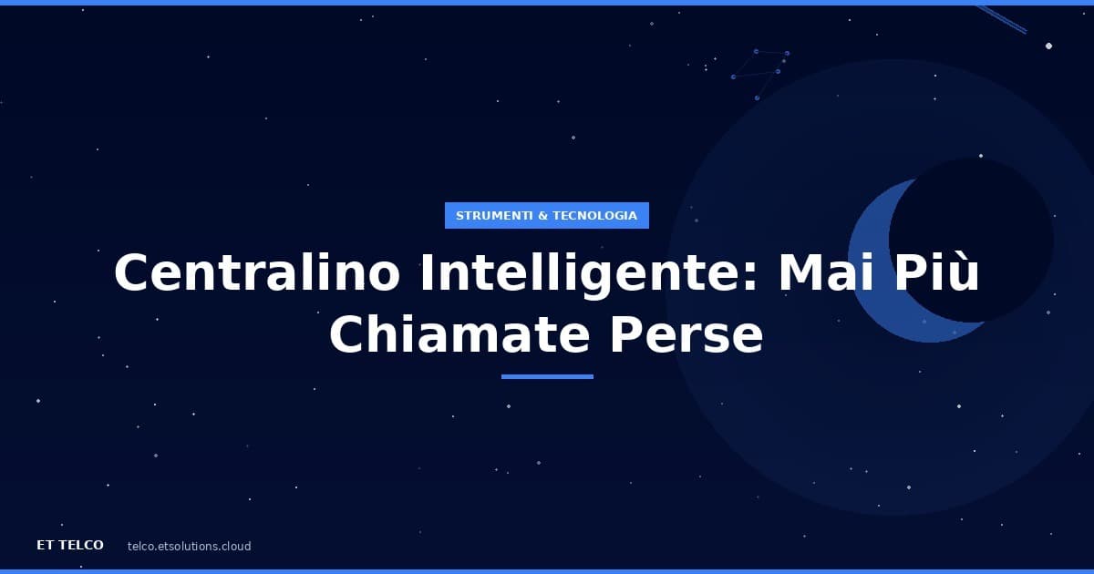 Centralino intelligente con AI per negozi di telefonia: risponde 24/7 e prenota appuntamenti